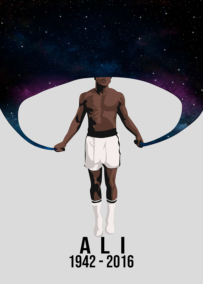 Muhammad Ali Minimalist Art