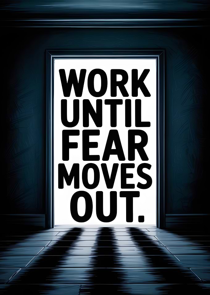 Work Until Fear Moves Out