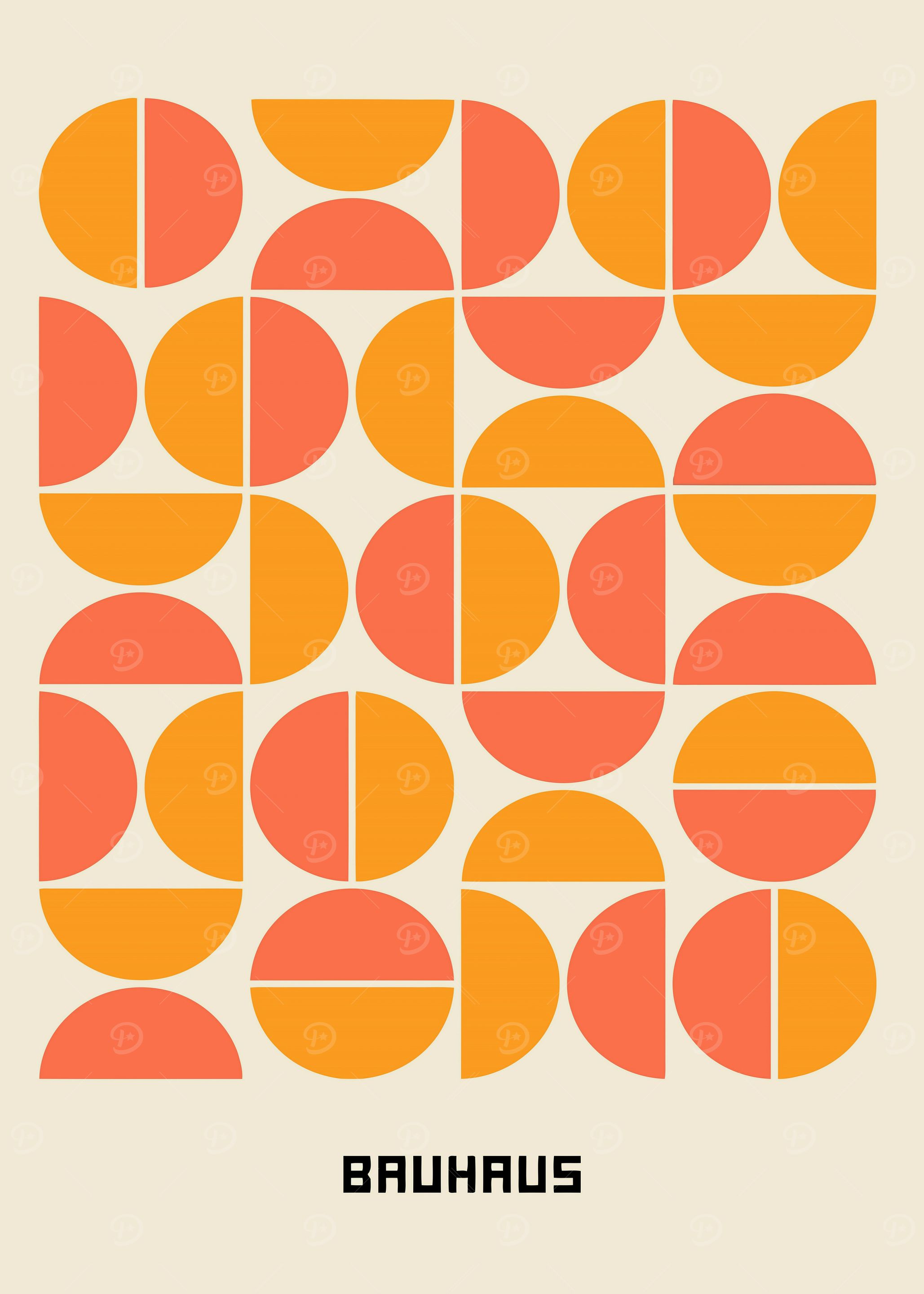 Bauhaus Geometric Pattern