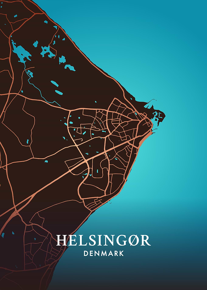 Helsingor Map Art