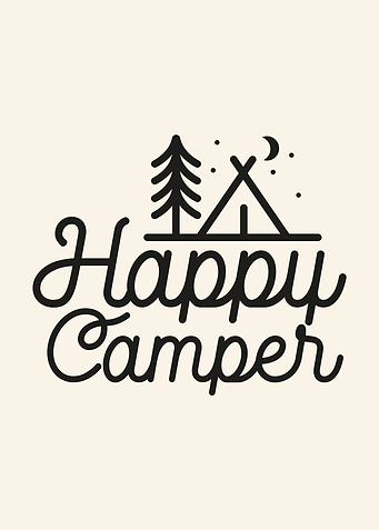 Happy Camper Camping Graphic