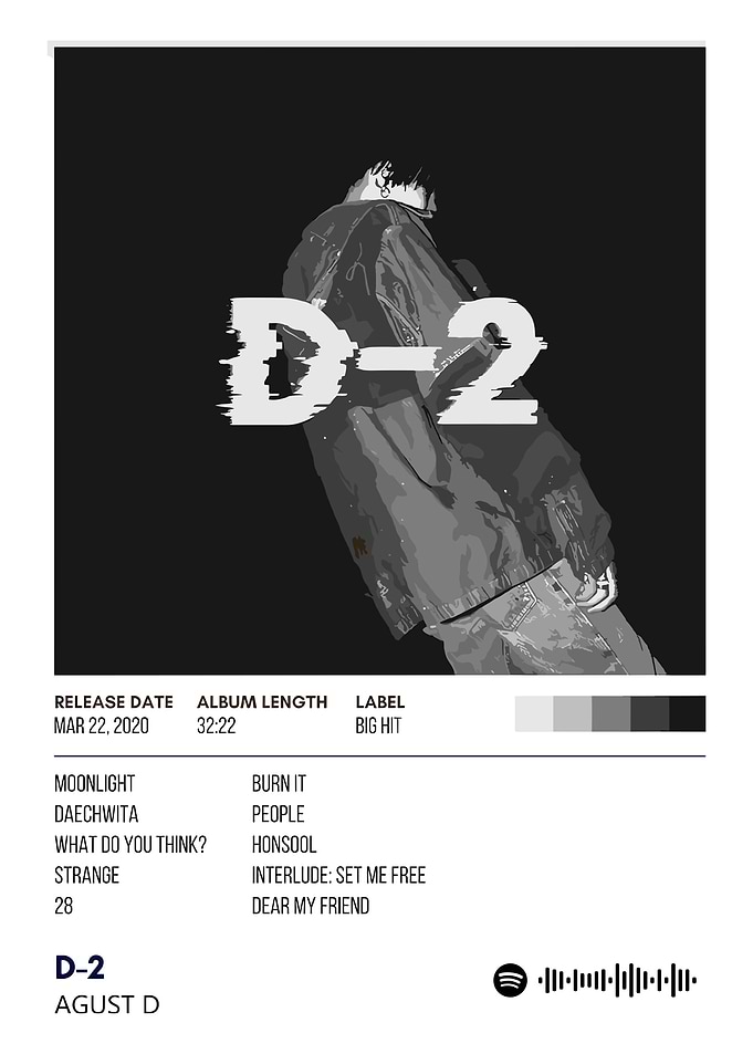 Agust D - D-2 Album Cover