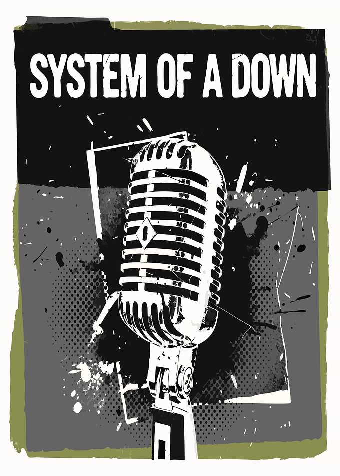 System of a Down Microphone Art