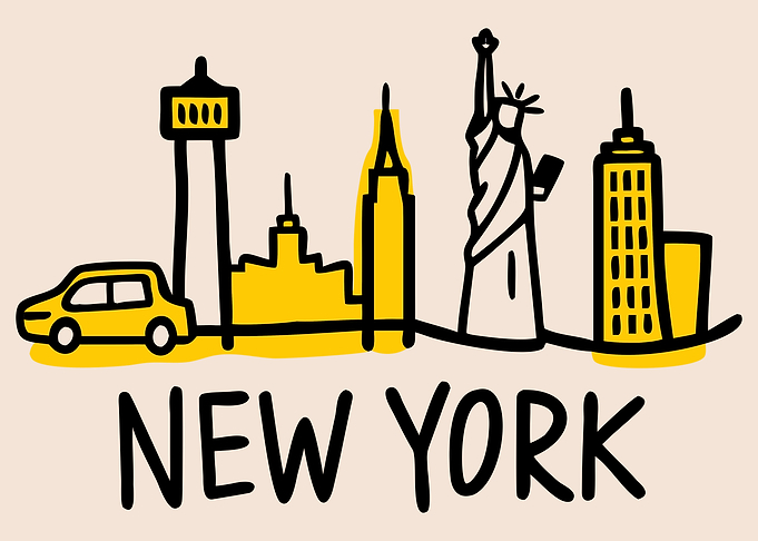 New York City Skyline Doodle
