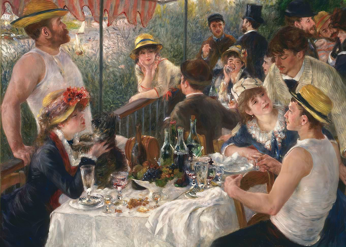 Luncheon of the Boating Party Painting