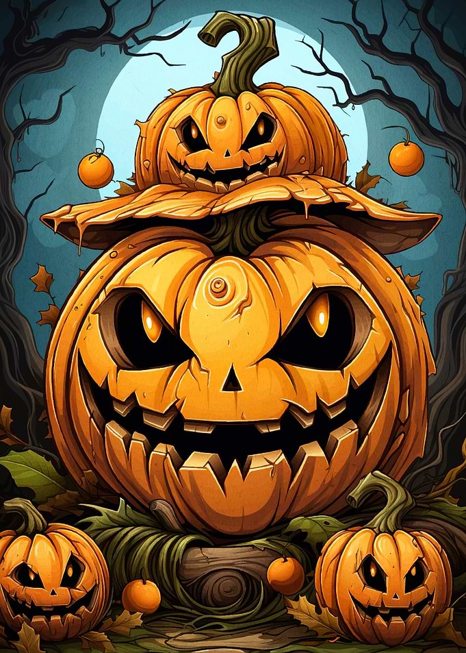Halloween Pumpkin Tower
