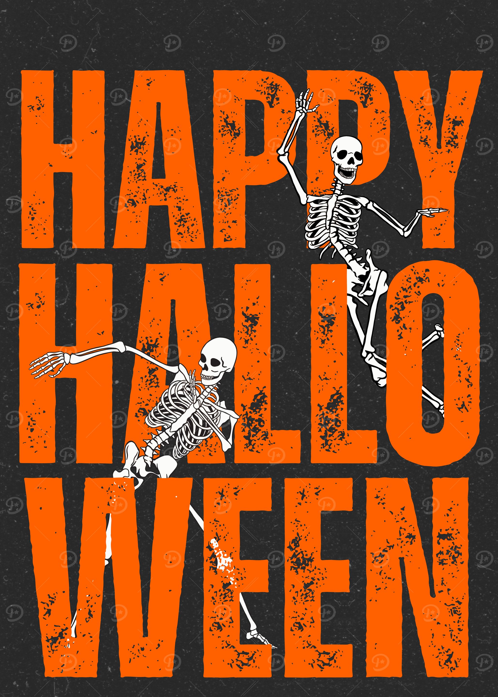 Happy Halloween Skeletons