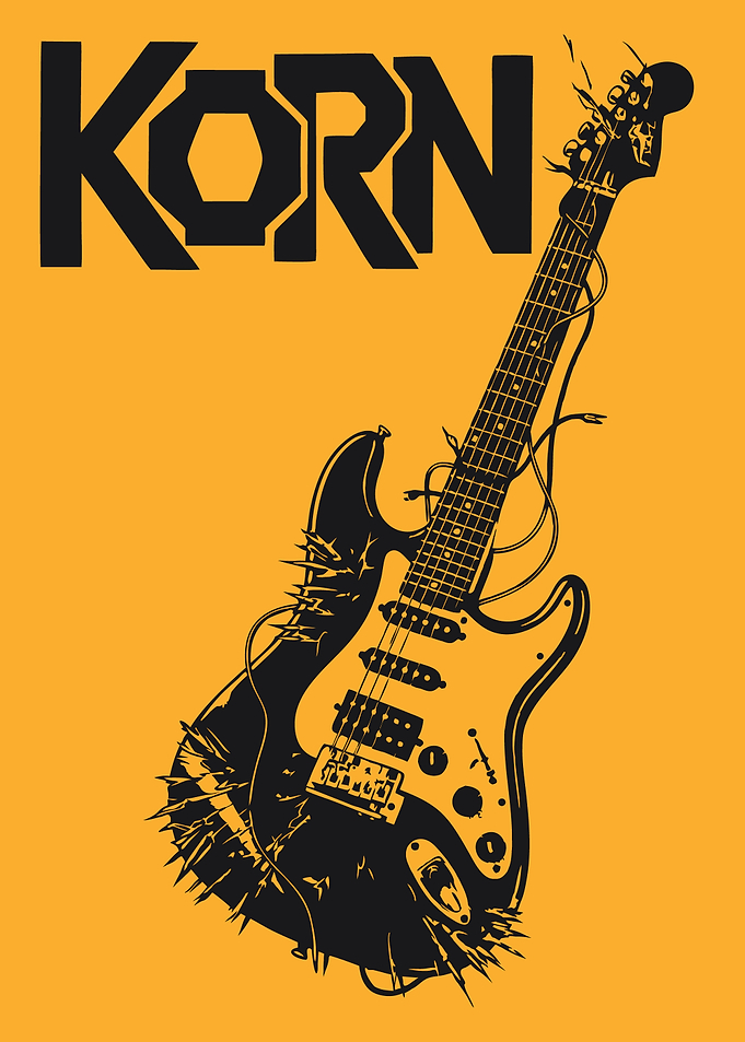 Korn Band Guitar Graphic