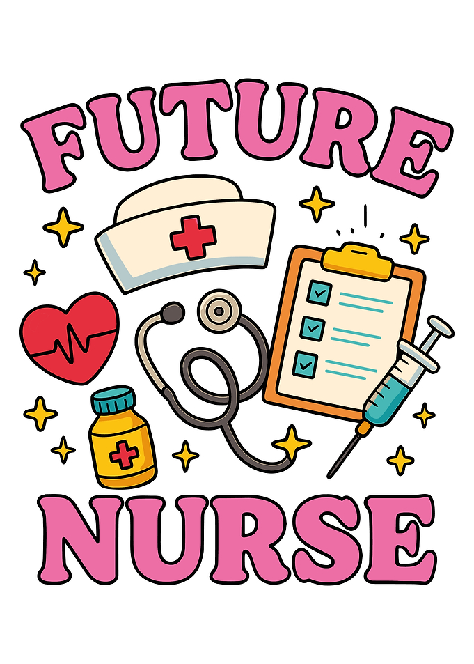 Future Nurse Cartoon Illustration