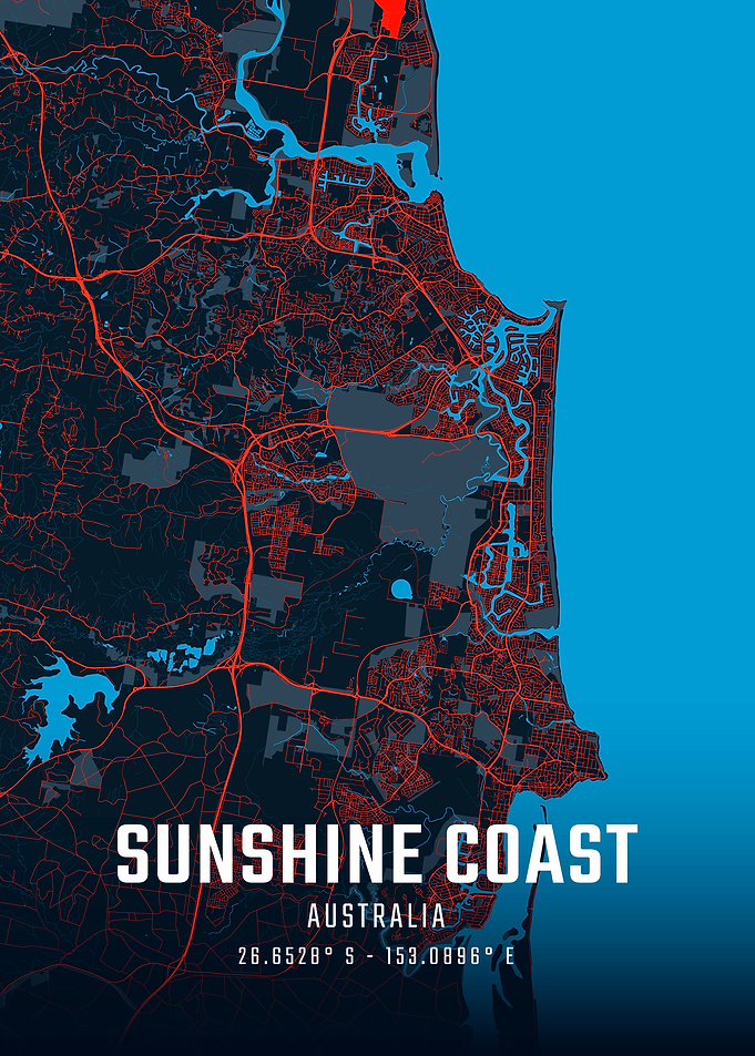 Sunshine Coast City Map
