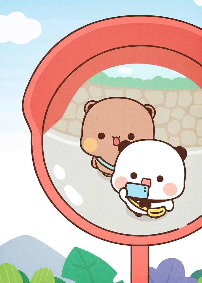 Cute Cartoon Bears Mirror
