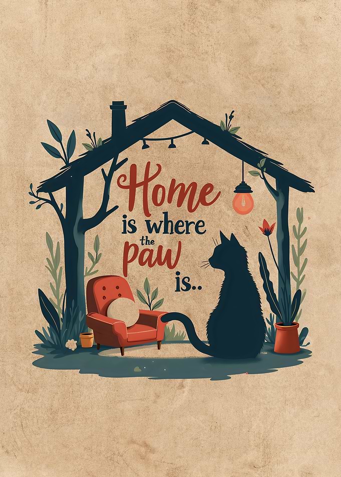 Home is where the paw is Cat Lover