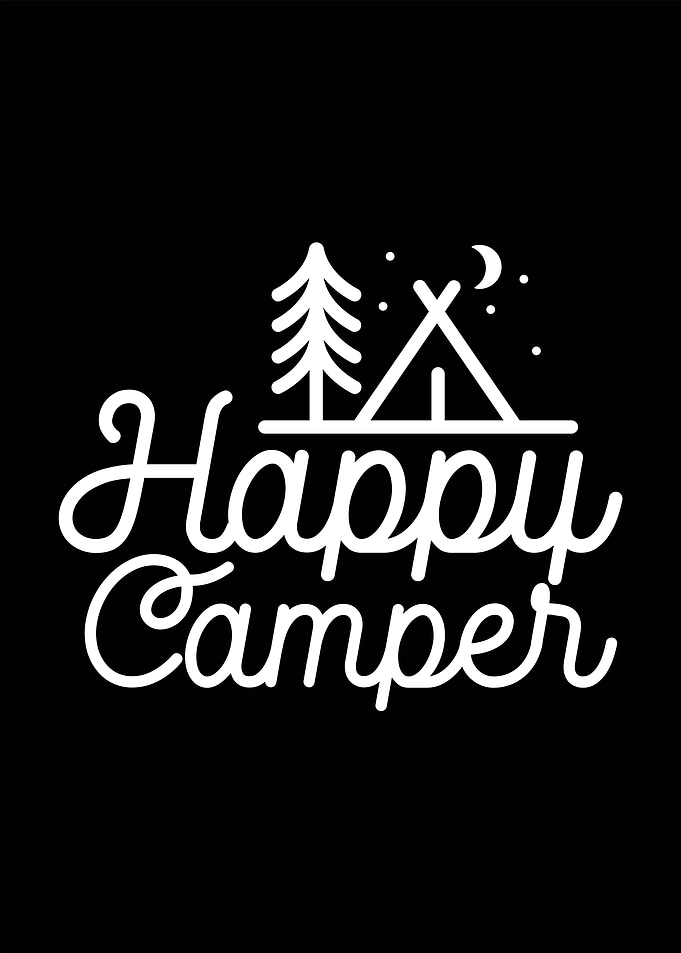 Happy Camper Camping Graphic