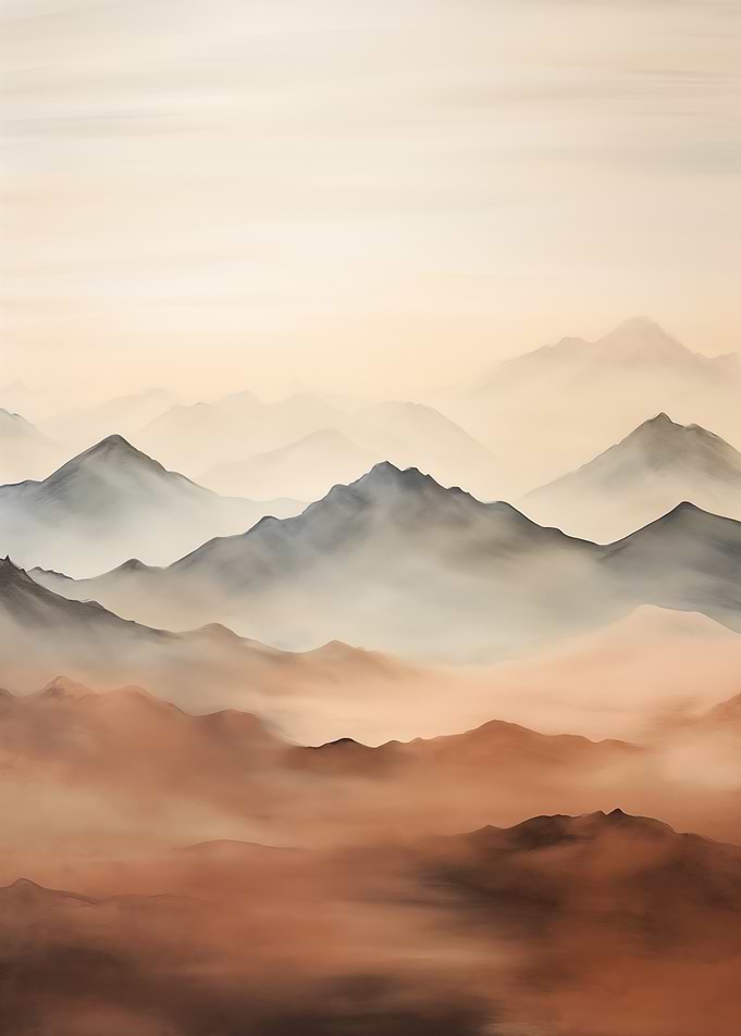 Misty Mountain Landscape