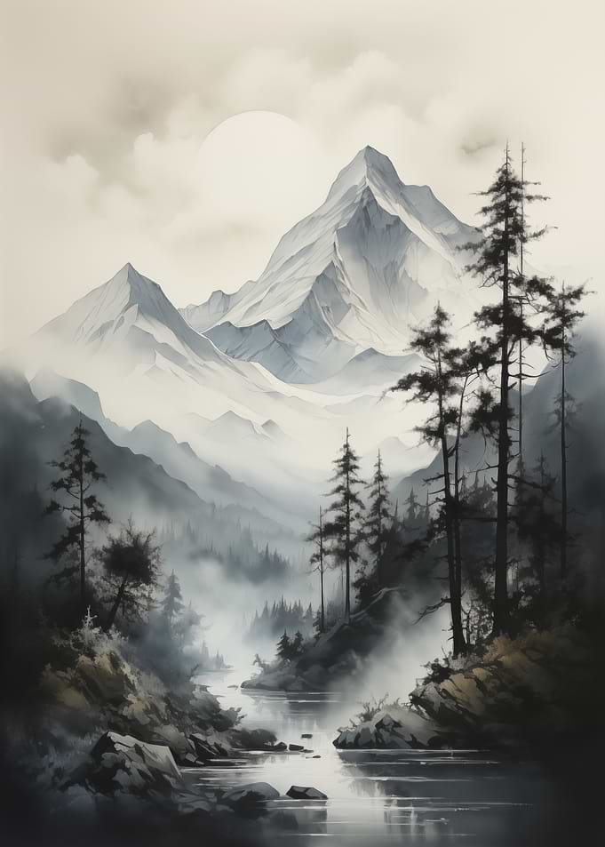 Mountain Landscape River