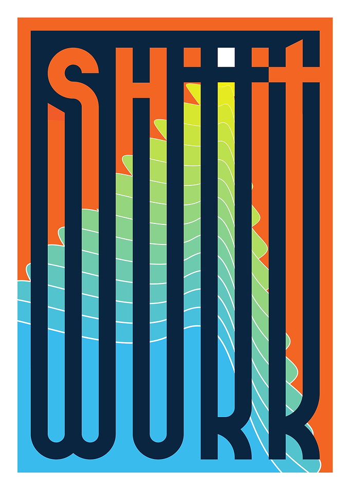 Shiiit Work Typographic Art