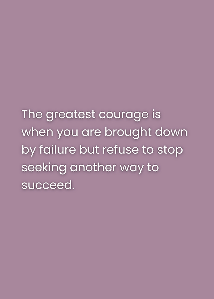 Inspirational Quote on Courage and Failure