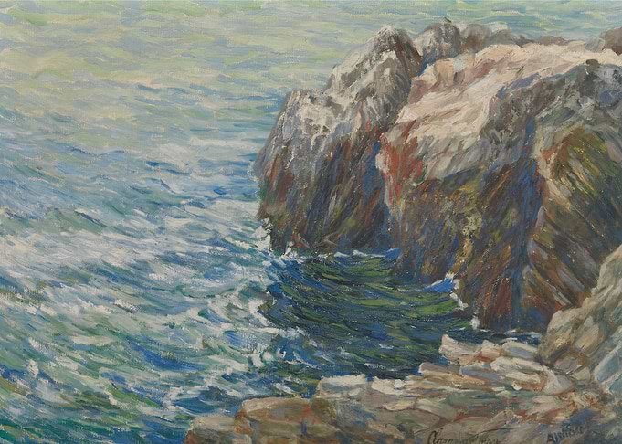 Rocky Coastline Painting