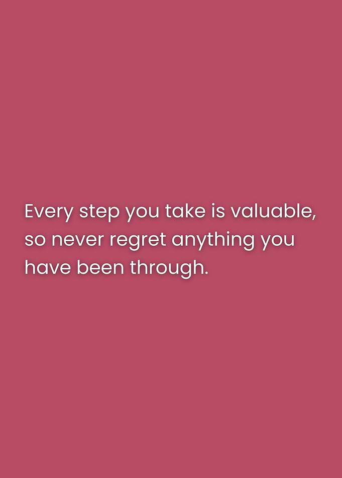 Inspirational Quote on Pink Background