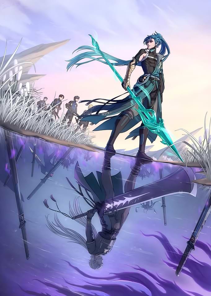 Warrior with Spear Reflection