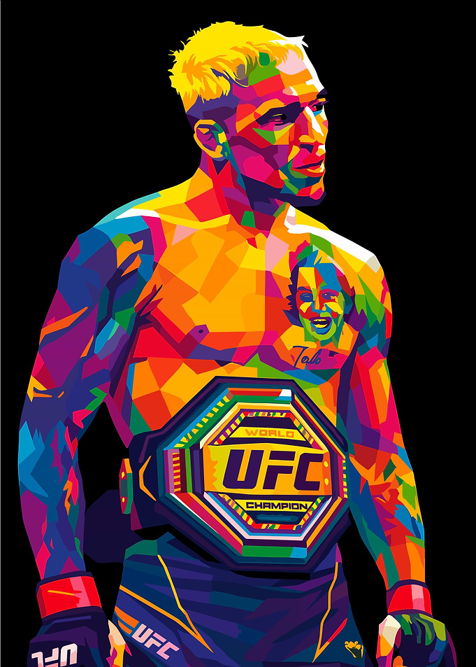 Charles Oliveira UFC Champion Pop Art