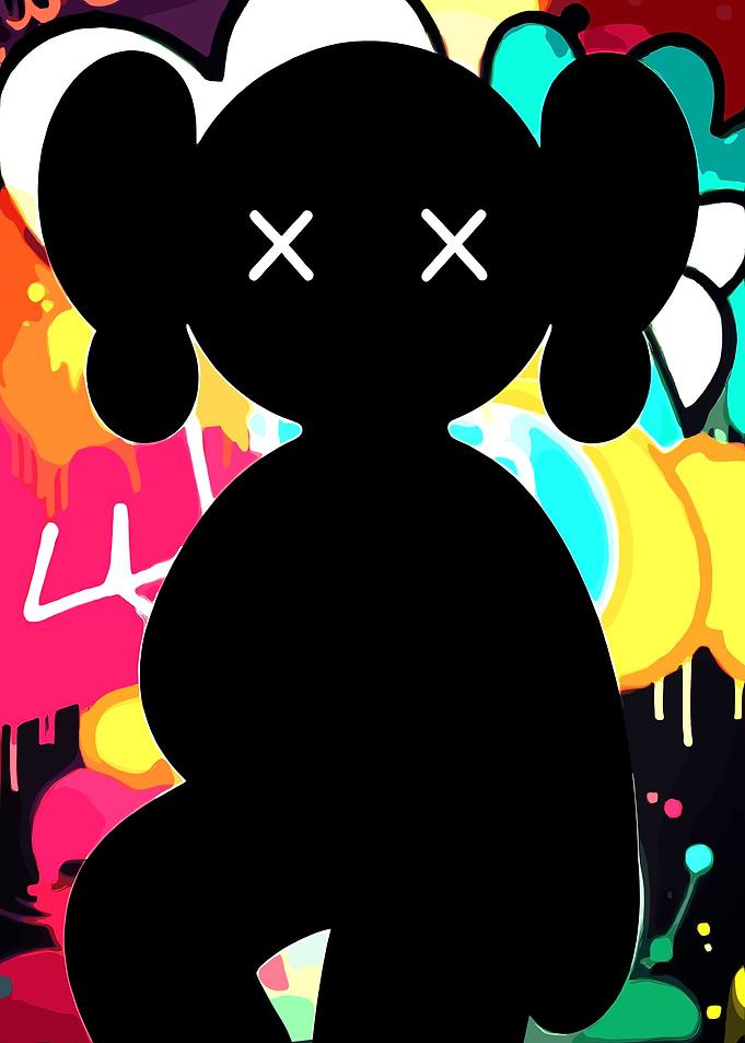Kaws Graffiti Background
