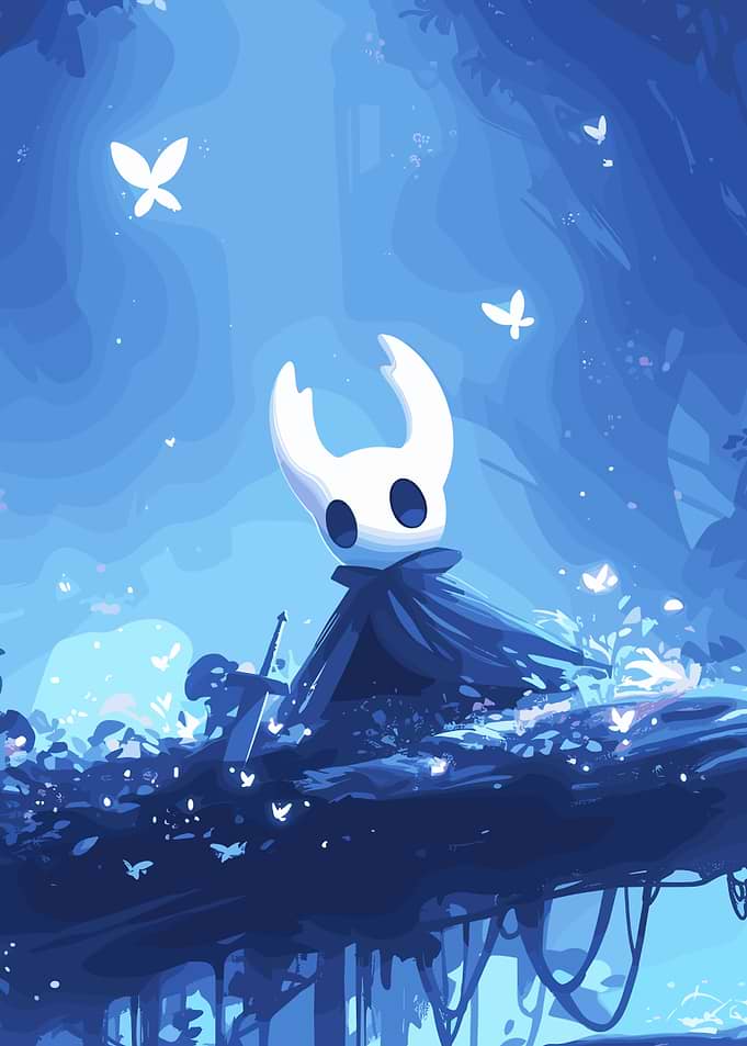 Hollow Knight in Blue Forest