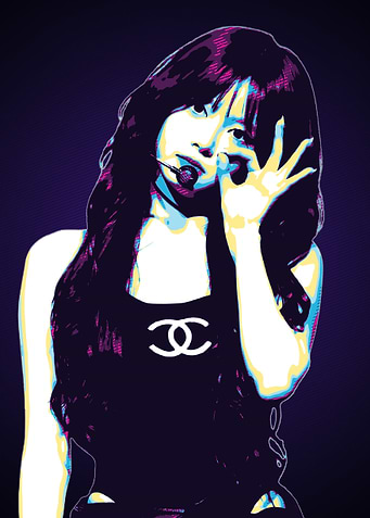 Eunchae Pop Art Portrait of Young