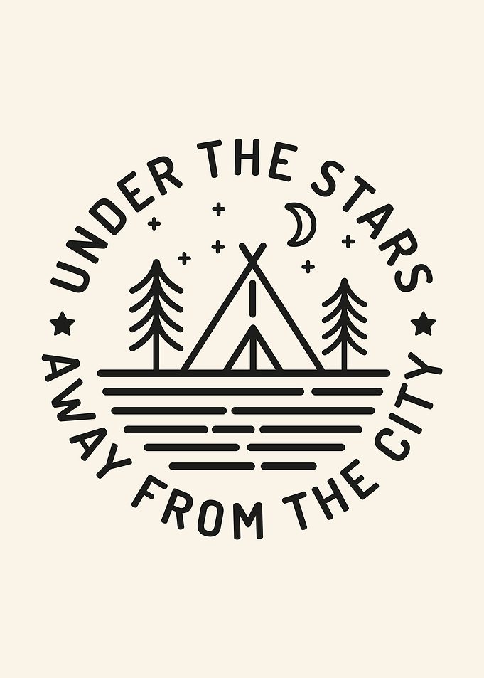 Under the Stars Camping Graphic