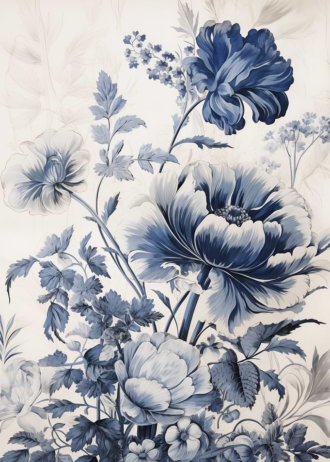 Blue Floral Arrangement