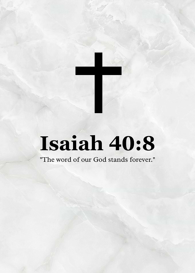 Isaiah 40:8 Bible Verse Motivational Quote