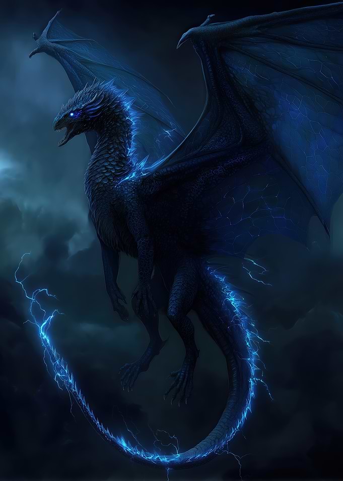 Blue Lightning Dragon