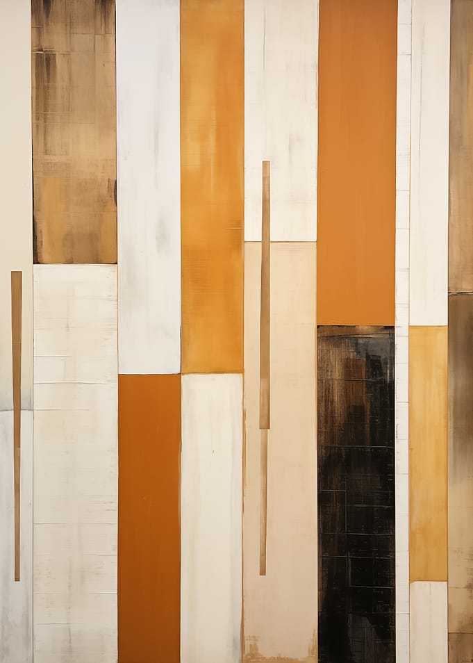 Abstract Color Block Art