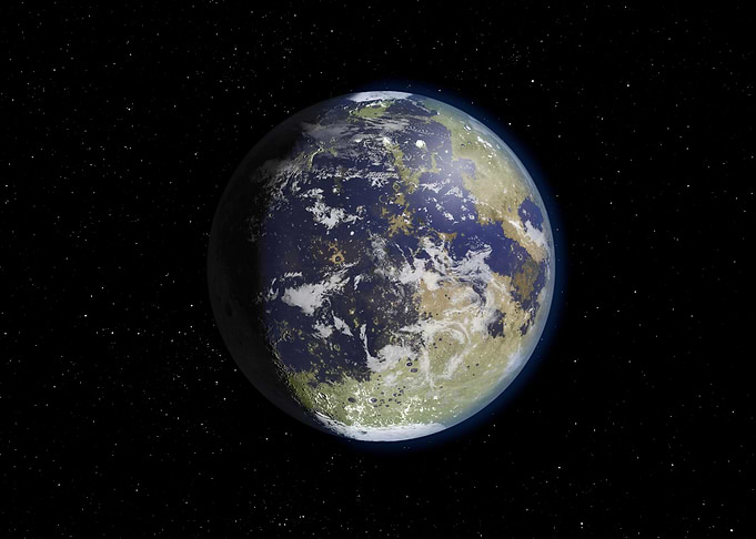 Planet Earth in Space