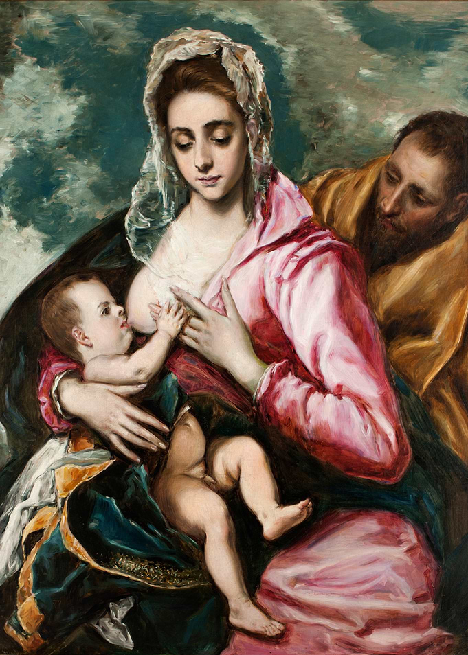 The Virgin Nursing the Infant Christ Painting