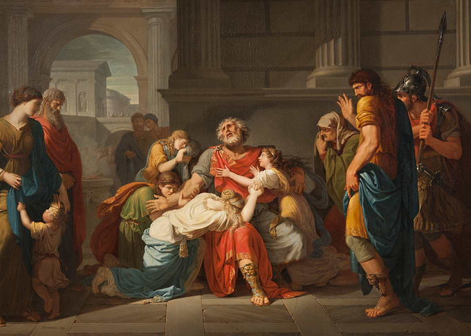 The Blind Oedipus Commending his Children to the Gods