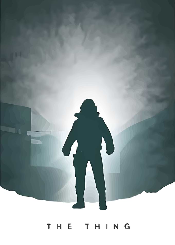 The Thing Movie Poster Silhouette