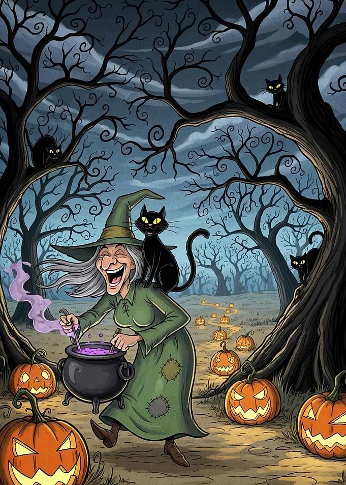 Halloween Witch Cat
