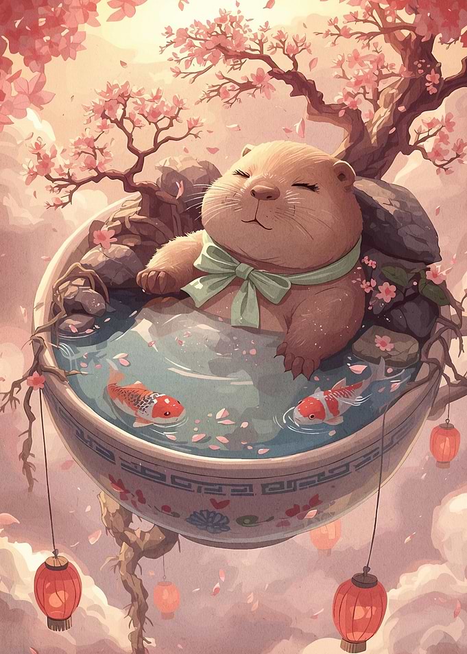 Otter Bowl Koi Fish