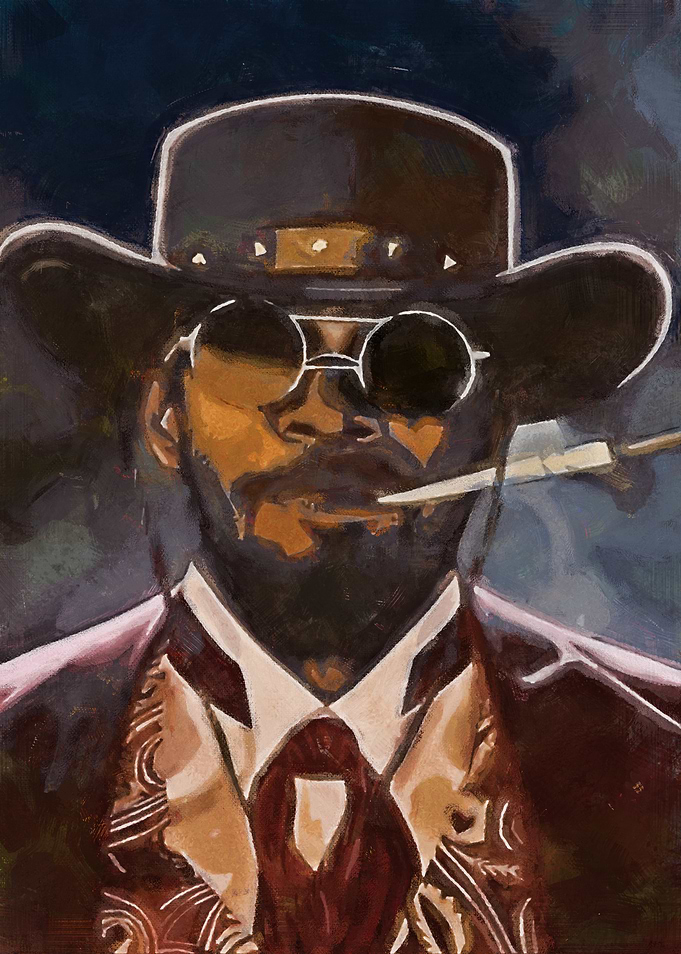 Django Unchained Portrait Painting
