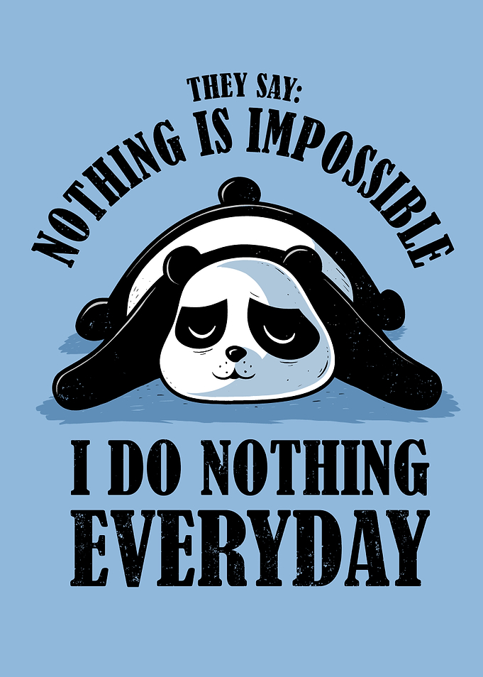 Lazy Panda Doing Nothing Everyday