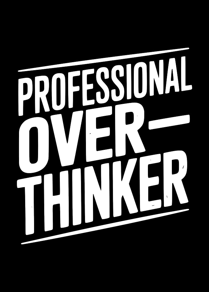 Professional Overthinker Text Art