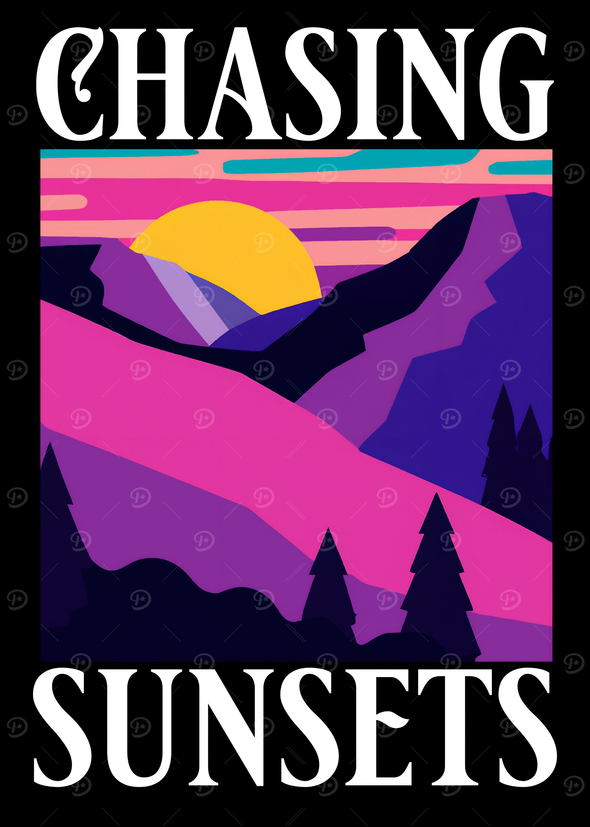 Chasing Sunsets Landscape Art
