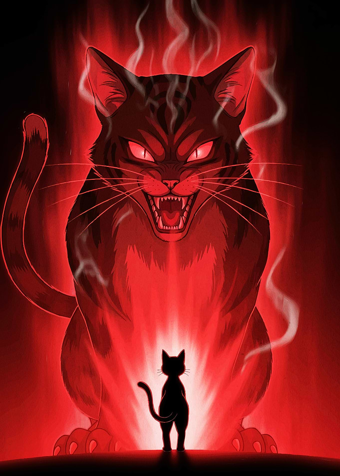 Giant Cat Shadow Cat