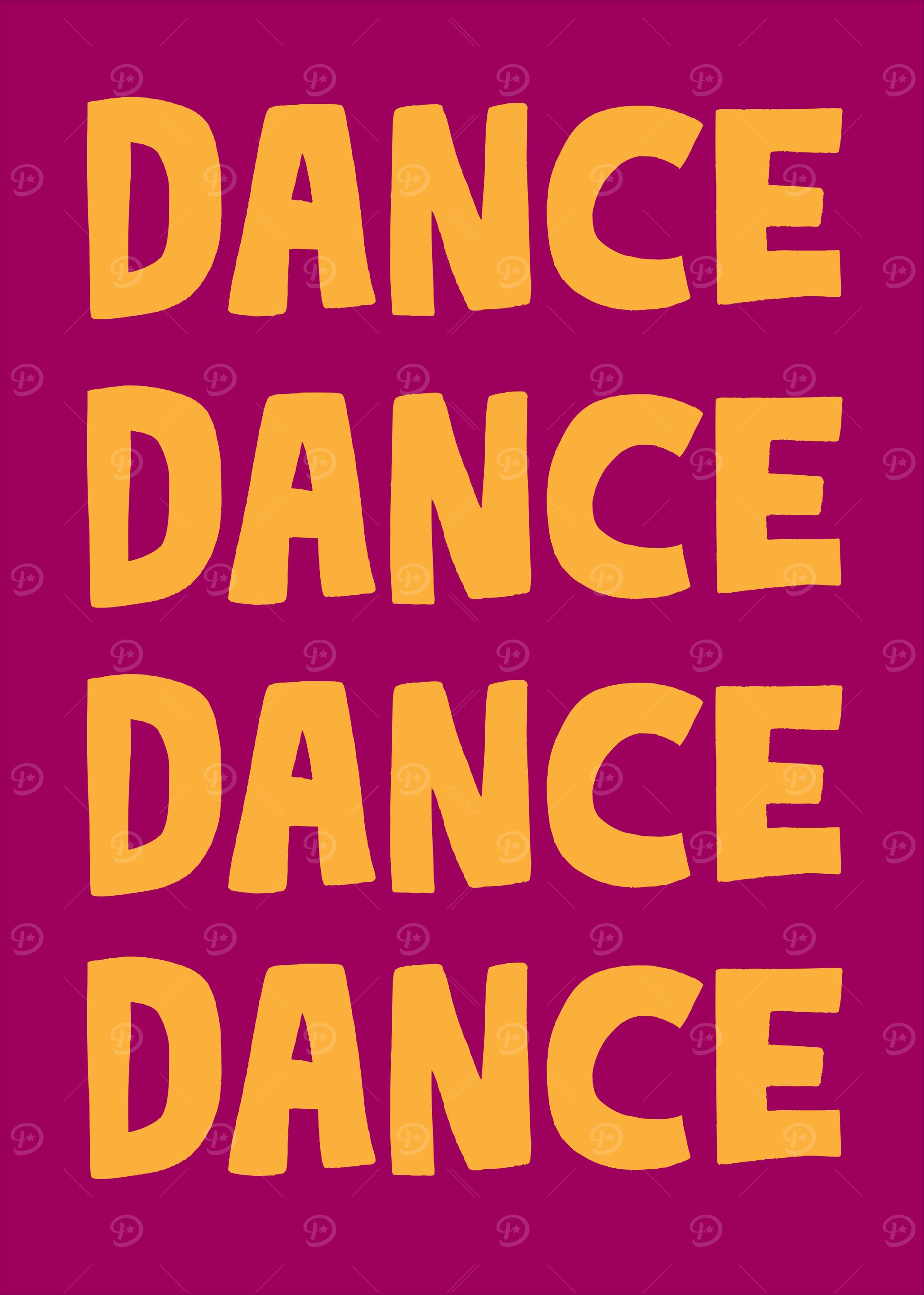 Dance Text Art