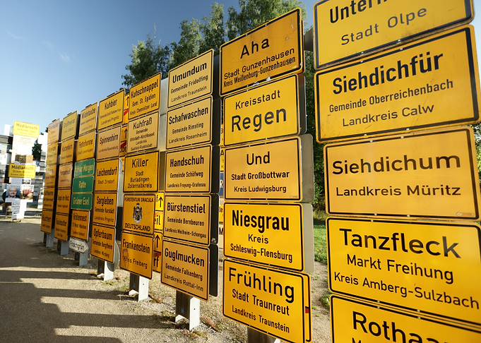 German City Signs Collection