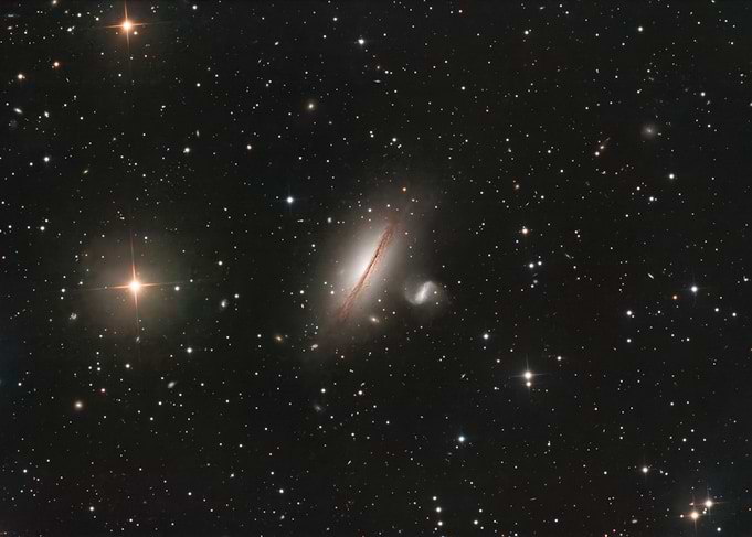 Space Galaxy with Stars and Nebula