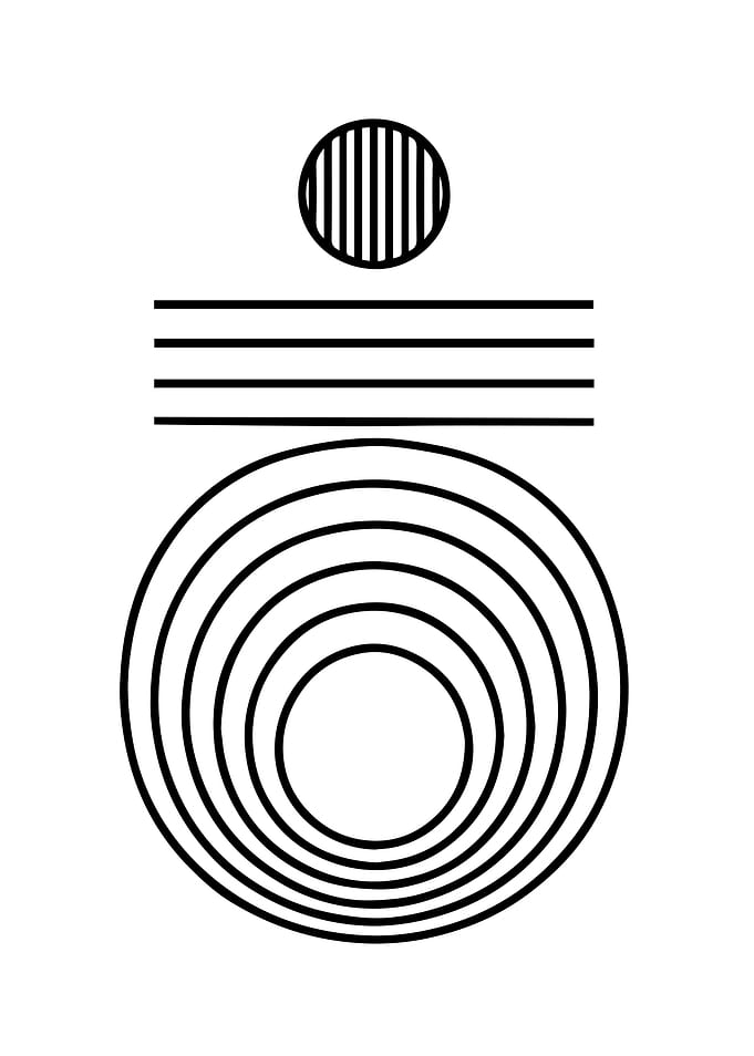 Minimalist Black and White Geometric Design