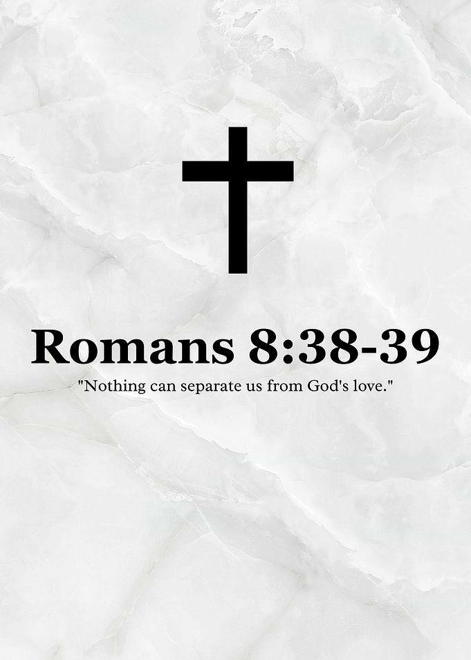 Romans 8:38-39 Christian Scripture Art