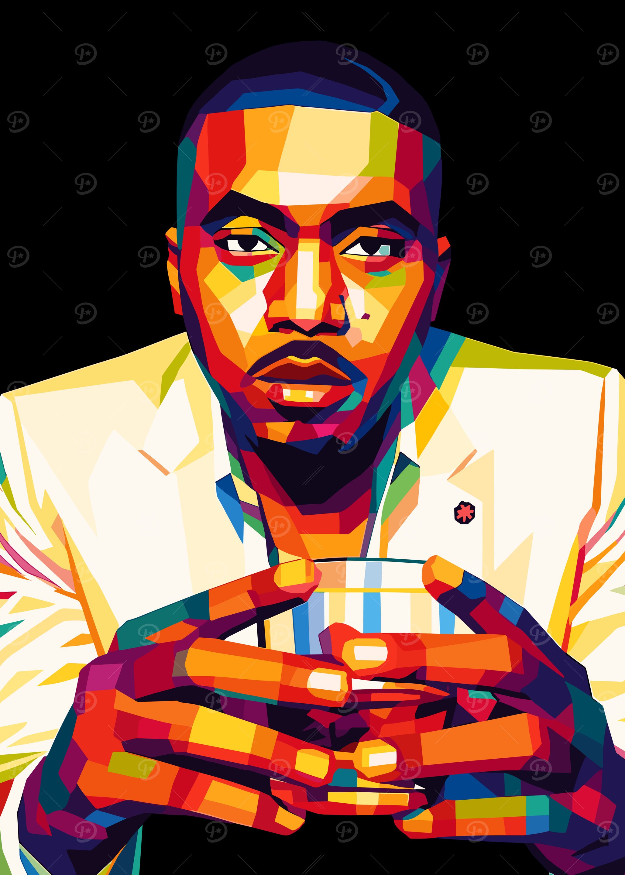 Nas Portrait Pop Art